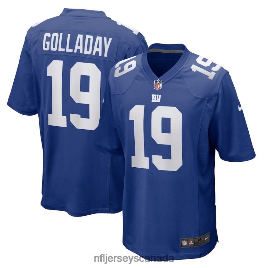 Men New York Giants Kenny Golladay Nike Royal Game Jersey Clothing NFL TBXFR63610