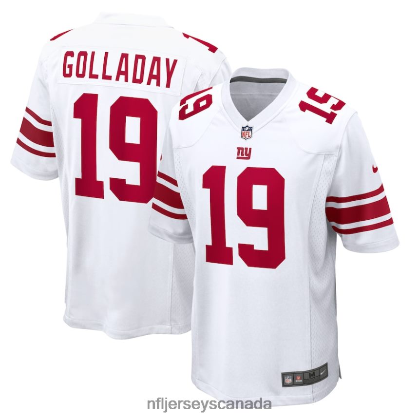 Men New York Giants Kenny Golladay Nike White Game Jersey Clothing NFL TBXFR62901