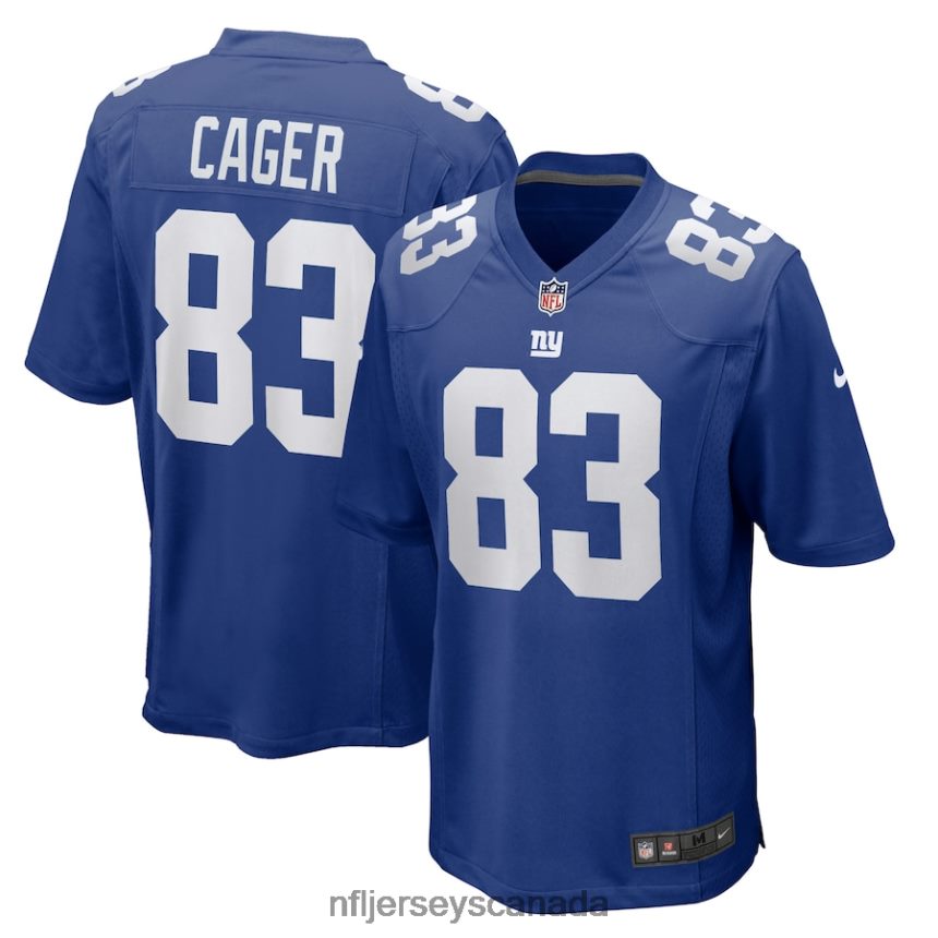 Men New York Giants Lawrence Cager Nike Royal Home Game Player Jersey Clothing NFL TBXFR67078