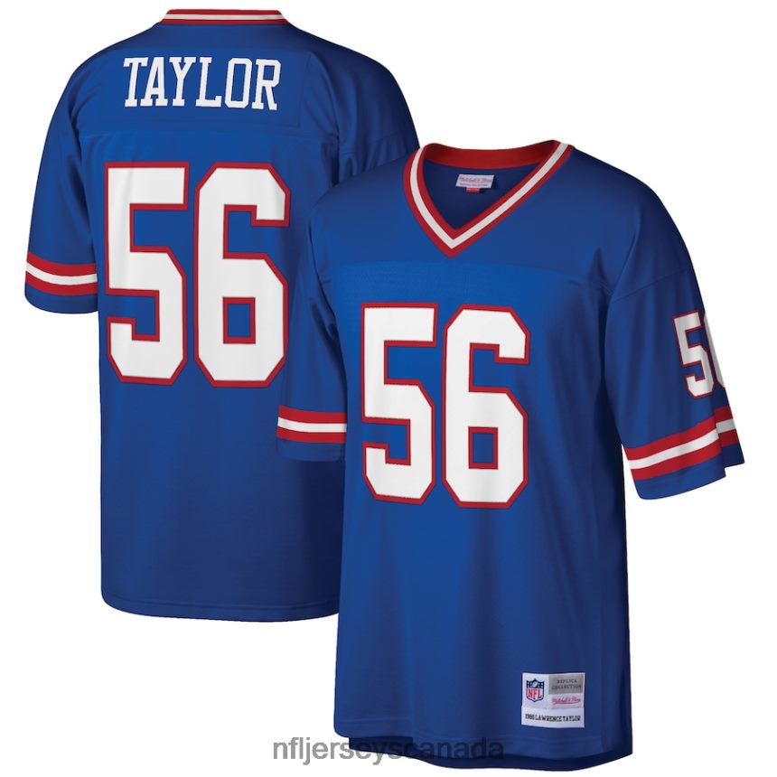 Men New York Giants Lawrence Taylor Mitchell  Ness Royal Big  Tall 1986 Retired Player Replica Jersey Clothing NFL TBXFR6803