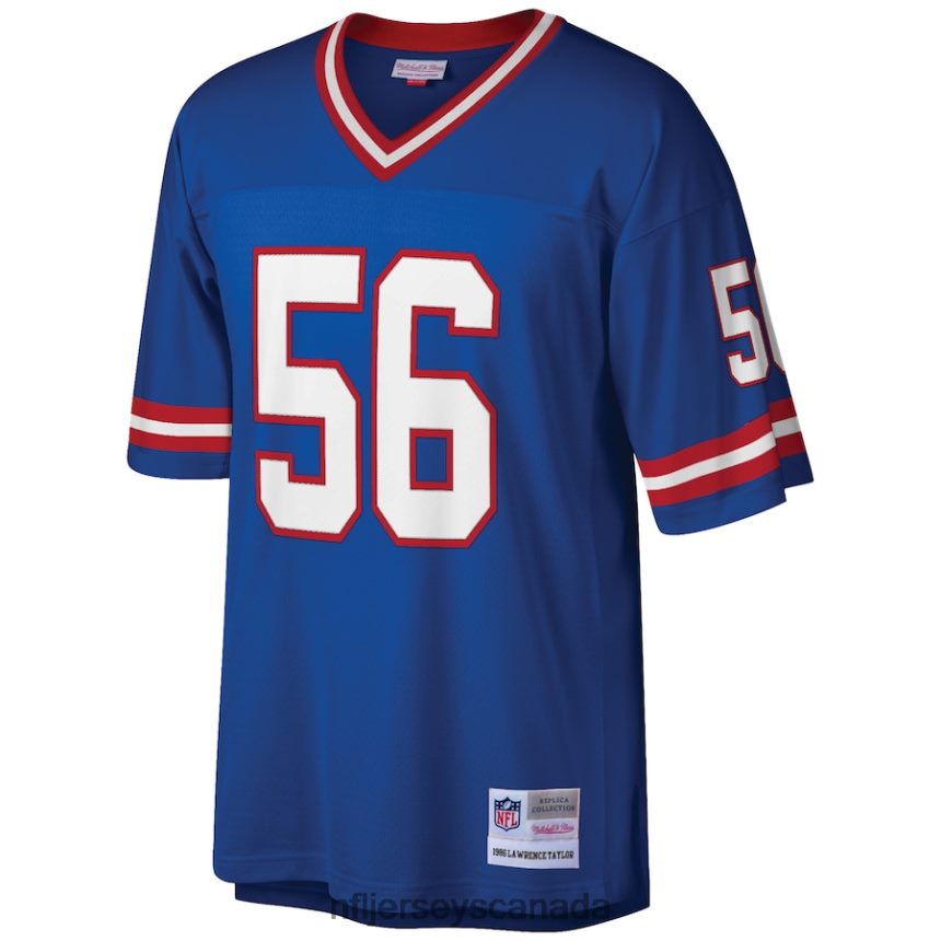 Men New York Giants Lawrence Taylor Mitchell  Ness Royal Big  Tall 1986 Retired Player Replica Jersey Clothing NFL TBXFR6803