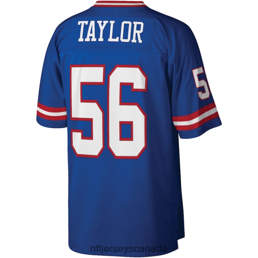 Men New York Giants Lawrence Taylor Mitchell  Ness Royal Legacy Replica Jersey Clothing NFL TBXFR6576