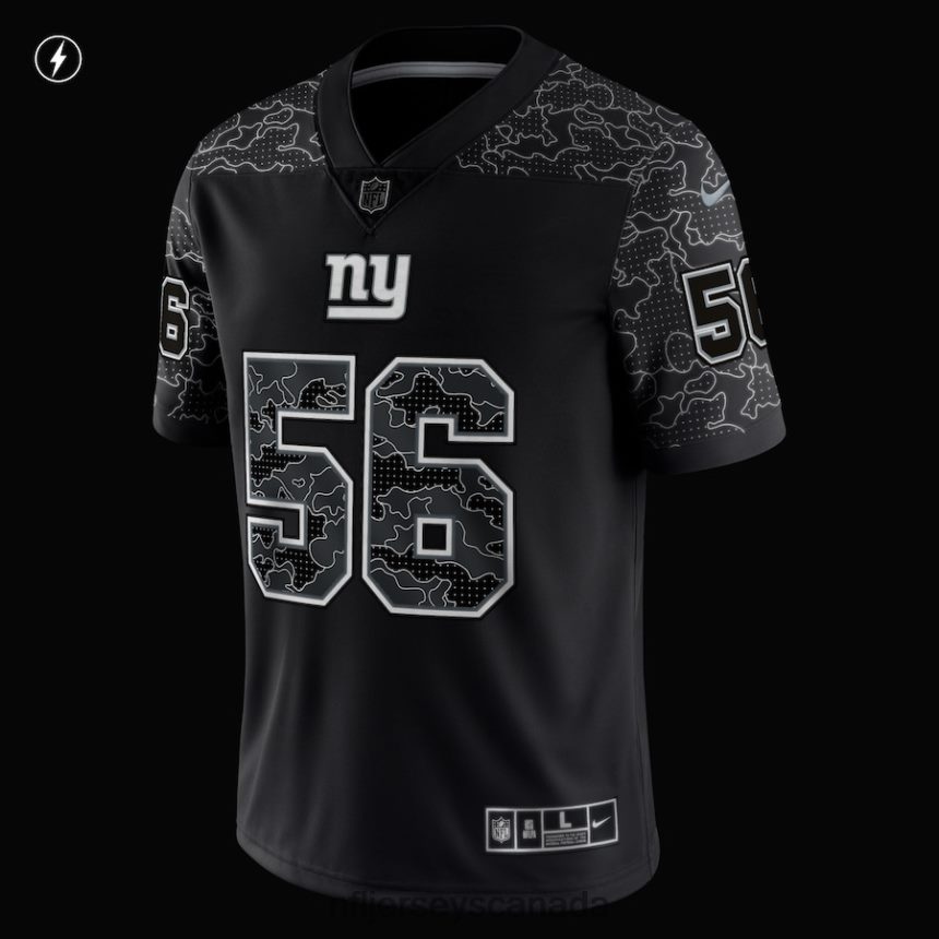 Men New York Giants Lawrence Taylor Nike Black Retired Player RFLCTV Limited Jersey Clothing NFL TBXFR6764