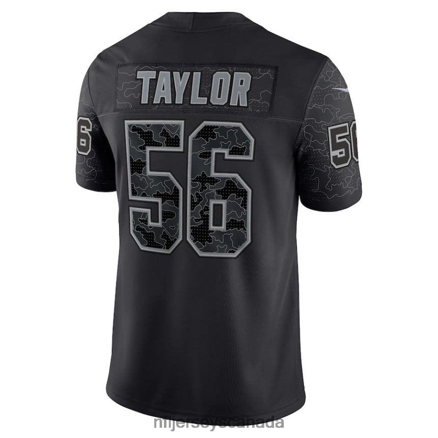 Men New York Giants Lawrence Taylor Nike Black Retired Player RFLCTV Limited Jersey Clothing NFL TBXFR6764