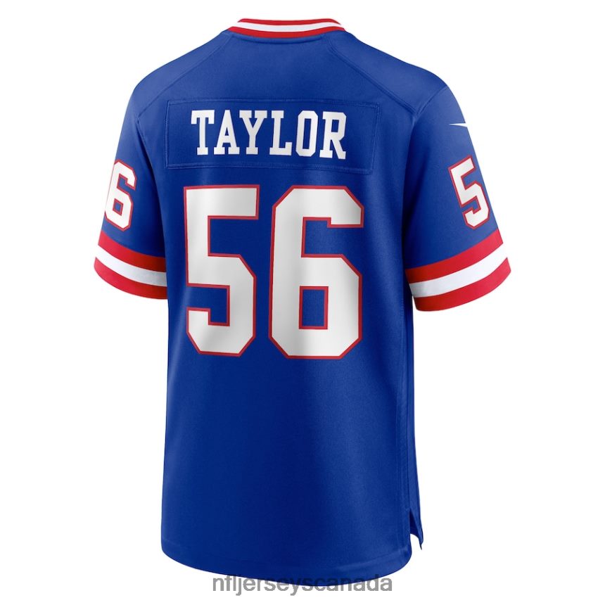 Men New York Giants Lawrence Taylor Nike Royal Classic Retired Player Game Jersey Clothing NFL TBXFR6128