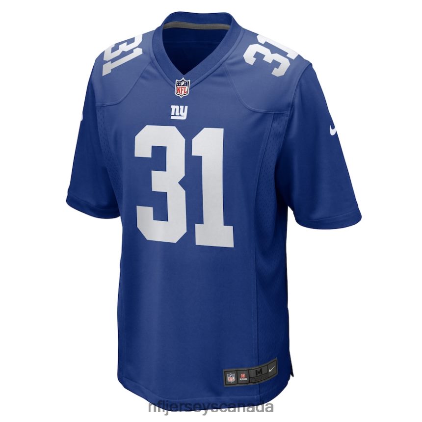 Men New York Giants Matt Breida Nike Royal Game Jersey Clothing NFL TBXFR66240