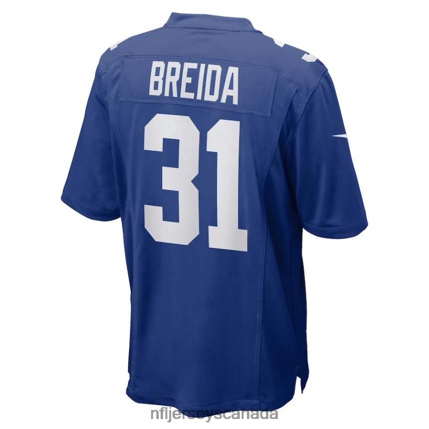 Men New York Giants Matt Breida Nike Royal Game Jersey Clothing NFL TBXFR66240