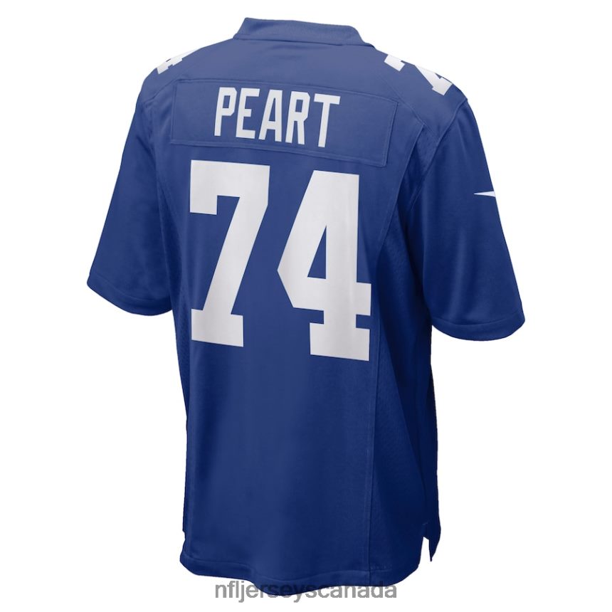 Men New York Giants Matt Peart Nike Royal Game Jersey Clothing NFL TBXFR63859