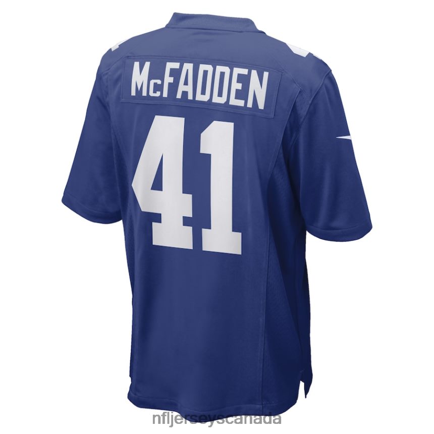 Men New York Giants Micah McFadden Nike Royal Game Player Jersey Clothing NFL TBXFR63867