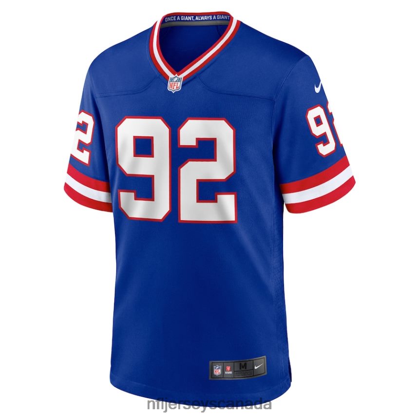 Men New York Giants Michael Strahan Nike Royal Classic Retired Player Game Jersey Clothing NFL TBXFR6389