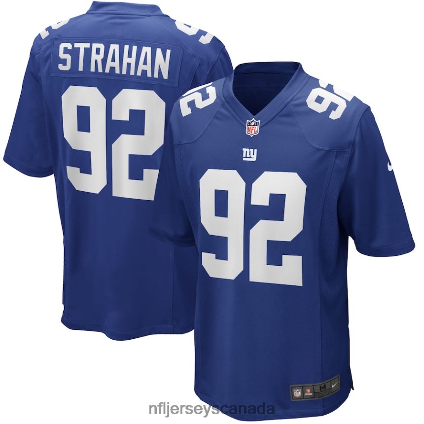 Men New York Giants Michael Strahan Nike Royal Game Retired Player Jersey Clothing NFL TBXFR61231
