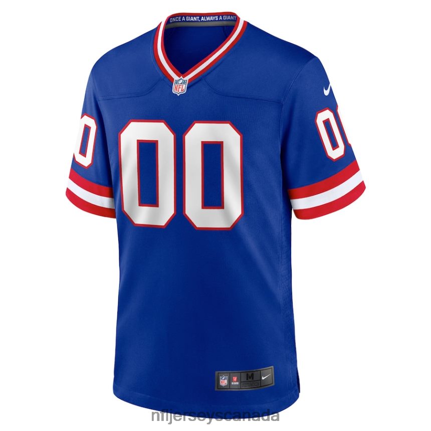 Men New York Giants Nike Royal Classic Custom Game Jersey Clothing NFL TBXFR699
