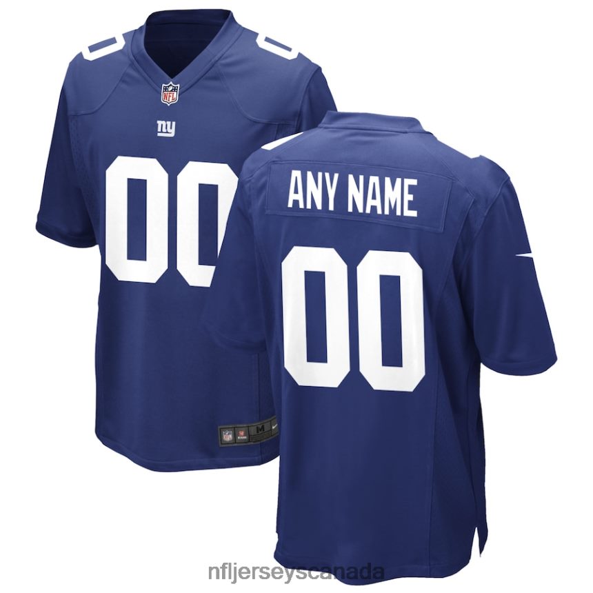 Men New York Giants Nike Royal Custom Game Jersey Clothing NFL TBXFR6188