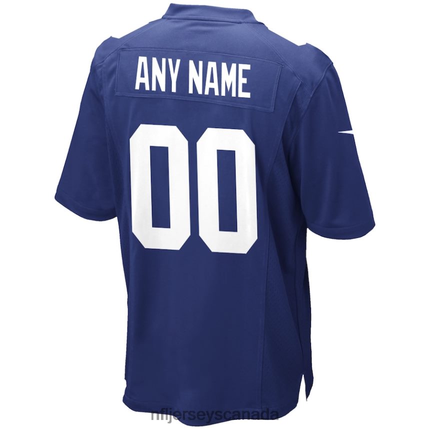 Men New York Giants Nike Royal Custom Game Jersey Clothing NFL TBXFR6188