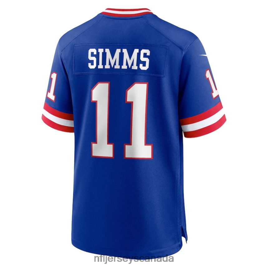 Men New York Giants Phil Simms Nike Royal Classic Retired Player Game Jersey Clothing NFL TBXFR61429