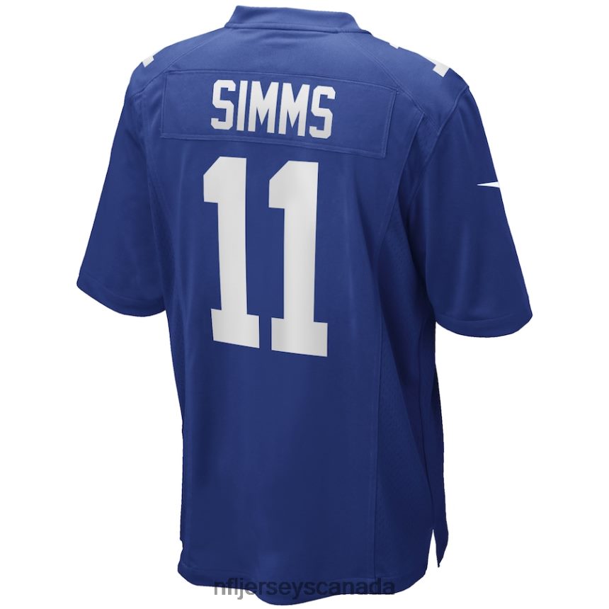 Men New York Giants Phil Simms Nike Royal Game Retired Player Jersey Clothing NFL TBXFR61836