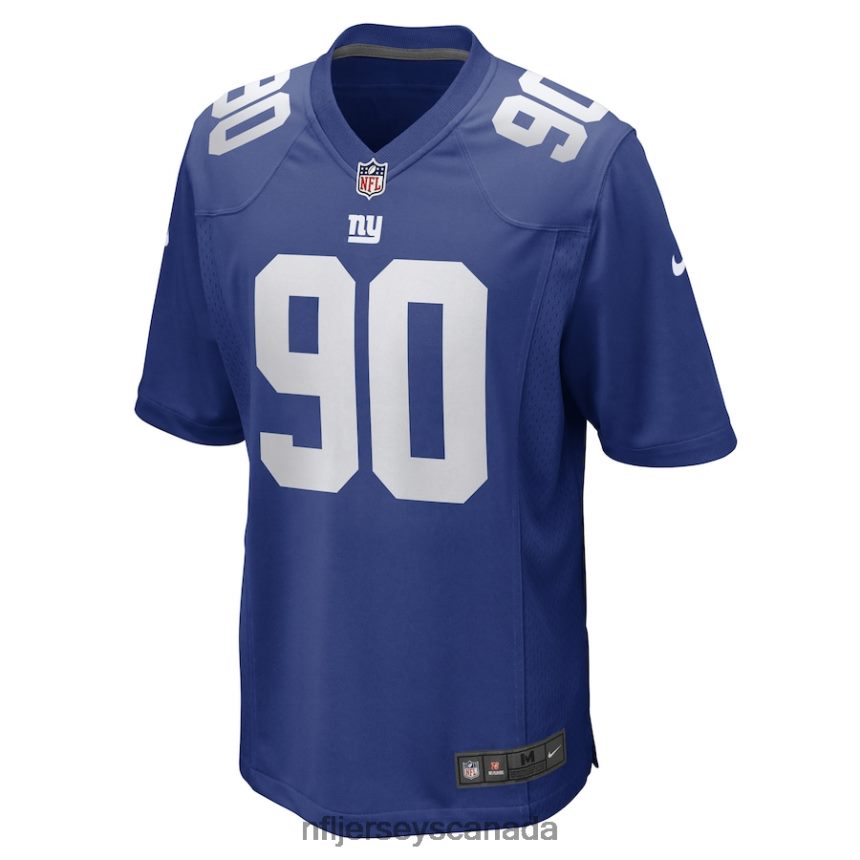 Men New York Giants Ryder Anderson Nike Royal Game Player Jersey Clothing NFL TBXFR65875