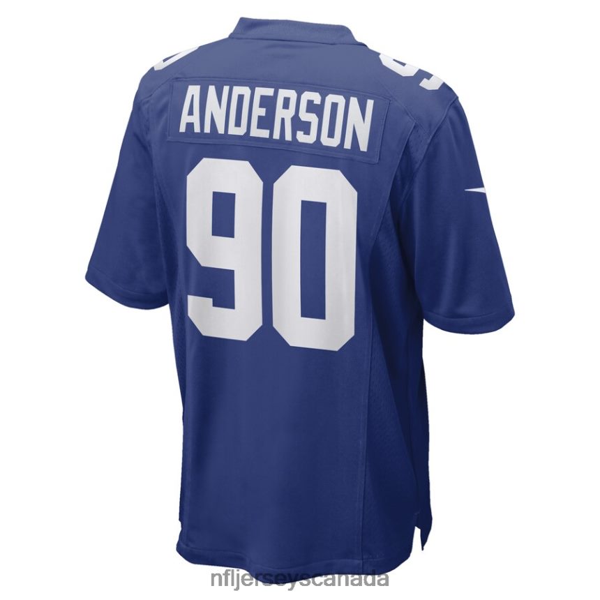 Men New York Giants Ryder Anderson Nike Royal Game Player Jersey Clothing NFL TBXFR65875