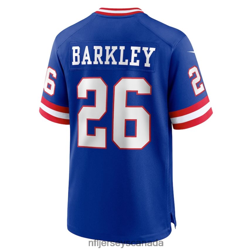 Men New York Giants Saquon Barkley Nike Royal Classic Player Game Jersey Clothing NFL TBXFR665