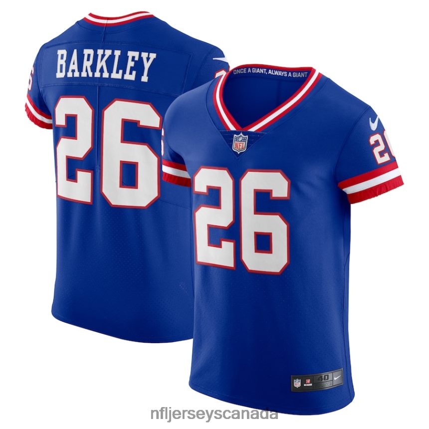 Men New York Giants Saquon Barkley Nike Royal Classic Vapor Elite Player Jersey Clothing NFL TBXFR6723
