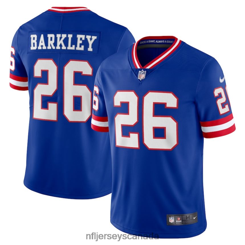 Men New York Giants Saquon Barkley Nike Royal Classic Vapor Limited Player Jersey Clothing NFL TBXFR6746