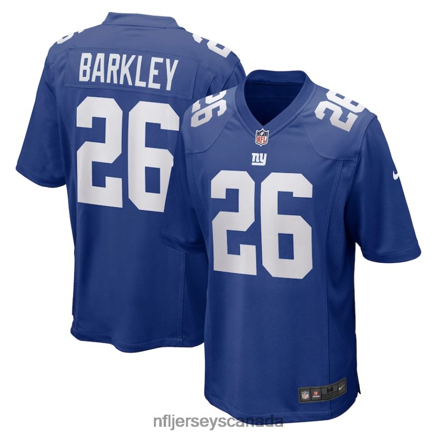 Men New York Giants Saquon Barkley Nike Royal Game Jersey Clothing NFL TBXFR6216