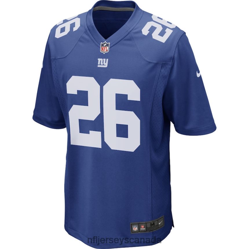 Men New York Giants Saquon Barkley Nike Royal Game Player Jersey Clothing NFL TBXFR65205