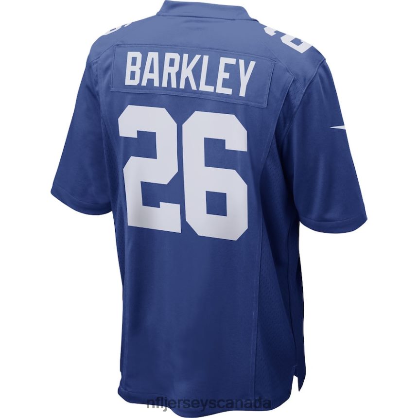 Men New York Giants Saquon Barkley Nike Royal Game Player Jersey Clothing NFL TBXFR65205