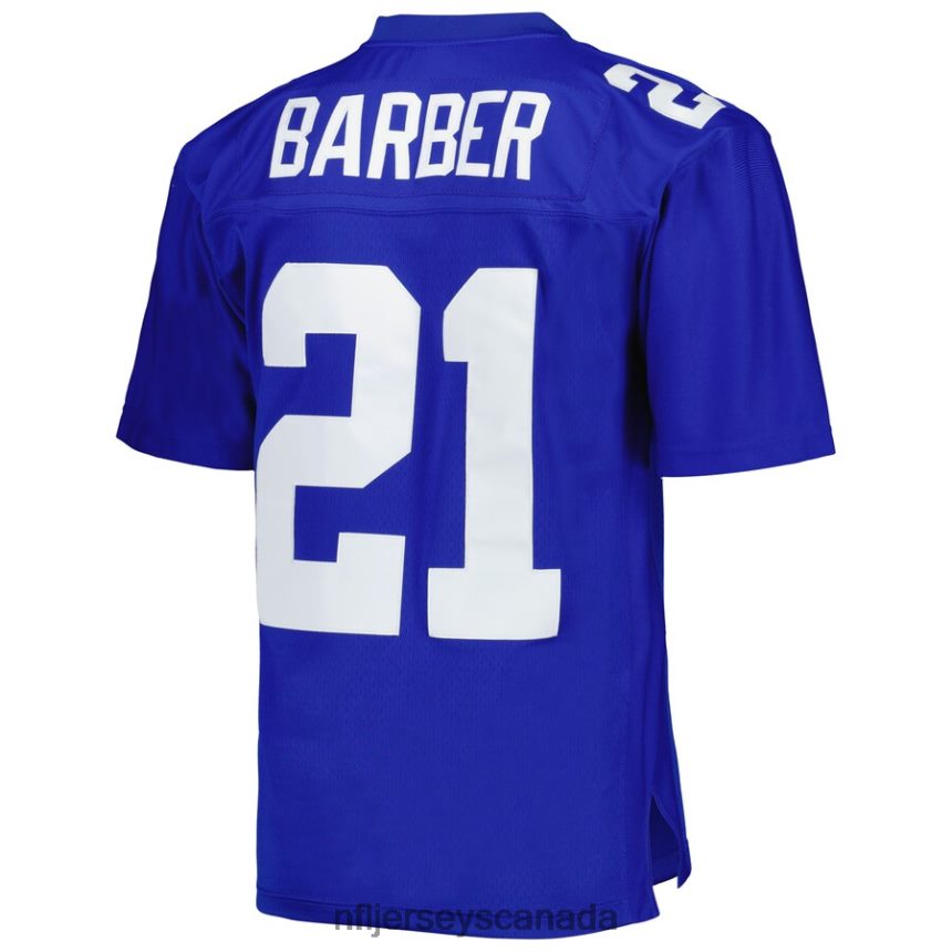 Men New York Giants Tiki Barber Mitchell  Ness Royal 2005 Legacy Replica Jersey Clothing NFL TBXFR61675