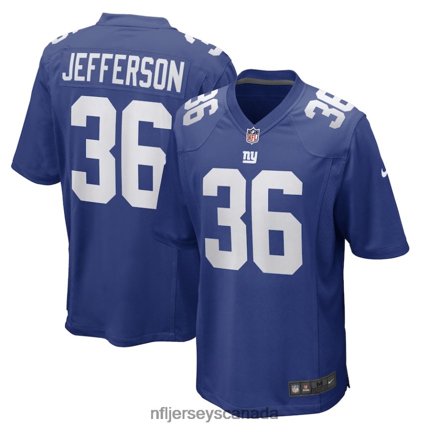 Men New York Giants Tony Jefferson Nike Royal Game Player Jersey Clothing NFL TBXFR63635