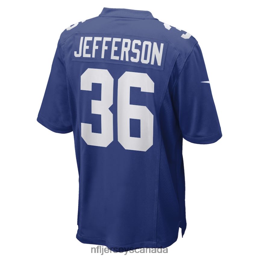 Men New York Giants Tony Jefferson Nike Royal Game Player Jersey Clothing NFL TBXFR63635