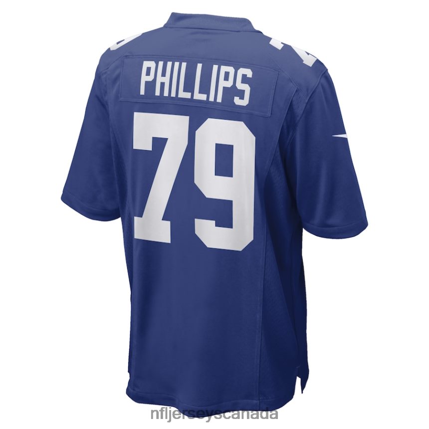 Men New York Giants Tyre Phillips Nike Royal Game Player Jersey Clothing NFL TBXFR64400