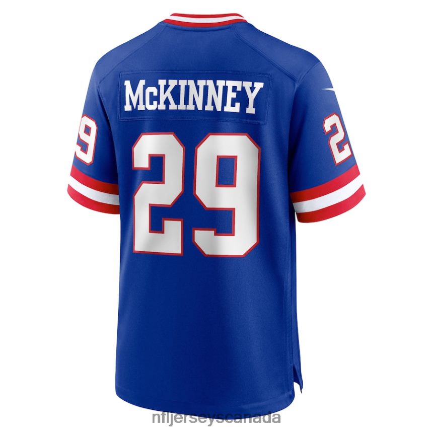 Men New York Giants Xavier McKinney Nike Royal Classic Player Game Jersey Clothing NFL TBXFR61244