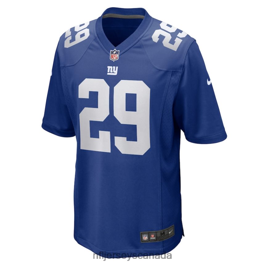 Men New York Giants Xavier McKinney Nike Royal Game Jersey Clothing NFL TBXFR62277