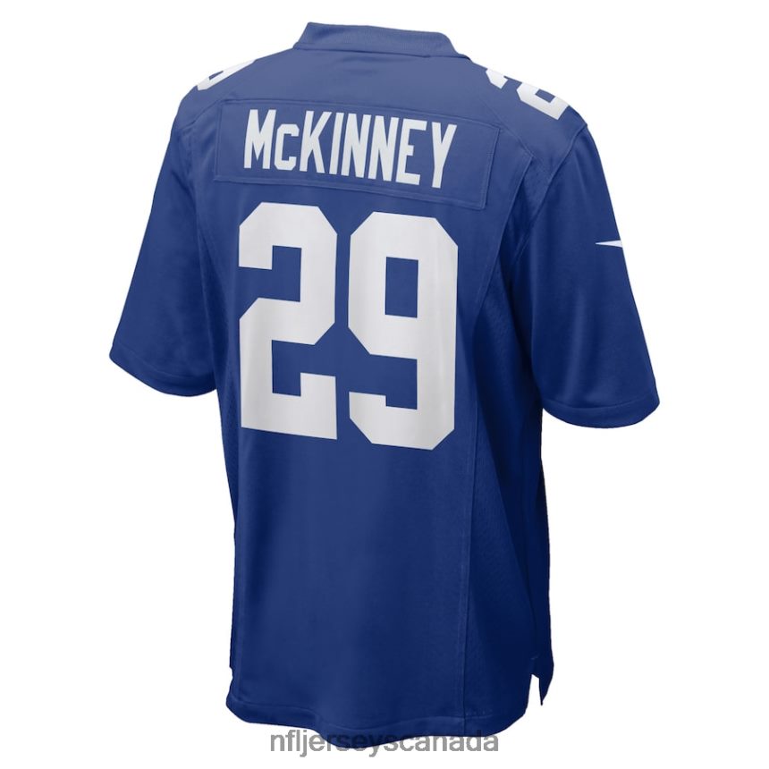 Men New York Giants Xavier McKinney Nike Royal Game Jersey Clothing NFL TBXFR62277