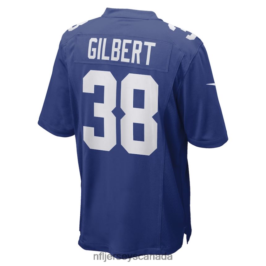 Men New York Giants Zyon Gilbert Nike Royal Game Player Jersey Clothing NFL TBXFR64388