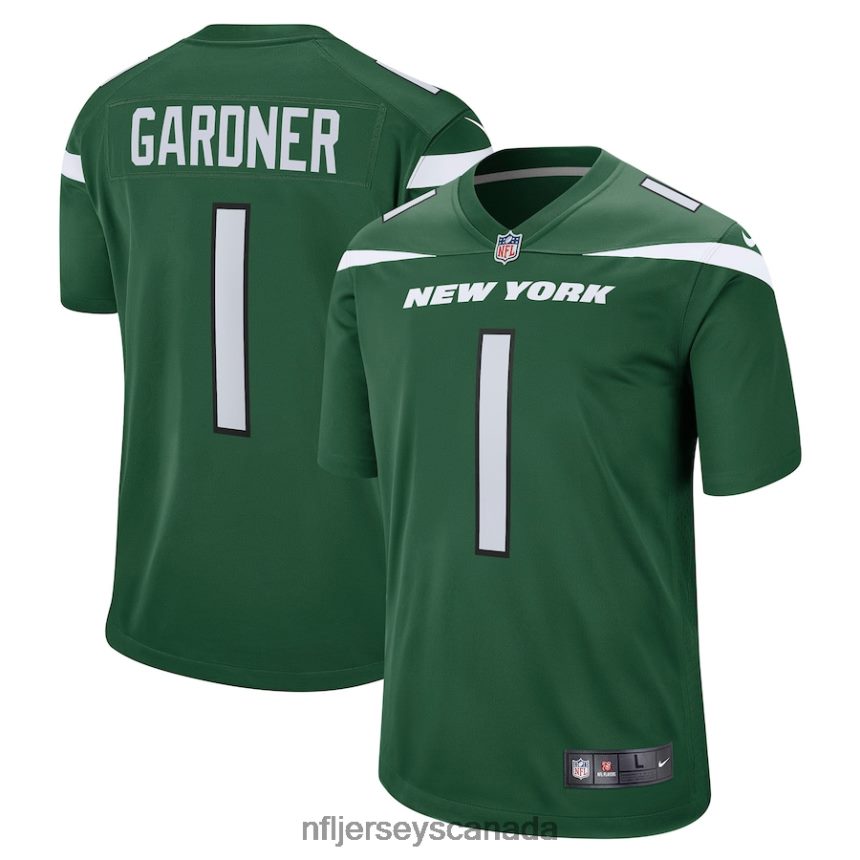 Men New York Jets Ahmad Sauce Gardner Nike Green Player Game Jersey Clothing NFL TBXFR655