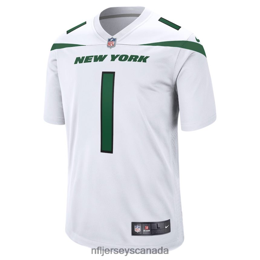 Men New York Jets Ahmad Sauce Gardner Nike White Player Game Jersey Clothing NFL TBXFR630