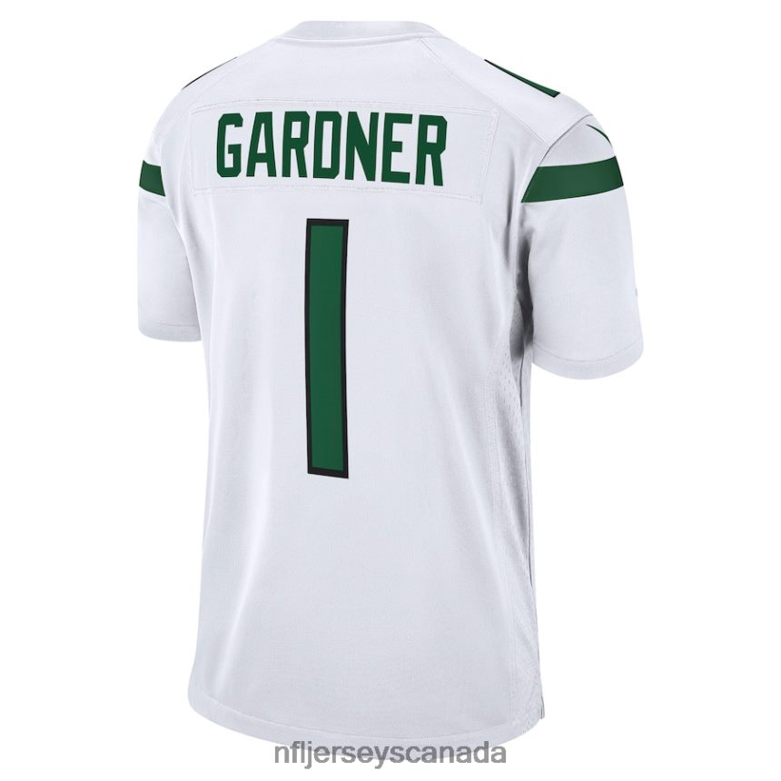 Men New York Jets Ahmad Sauce Gardner Nike White Player Game Jersey Clothing NFL TBXFR630
