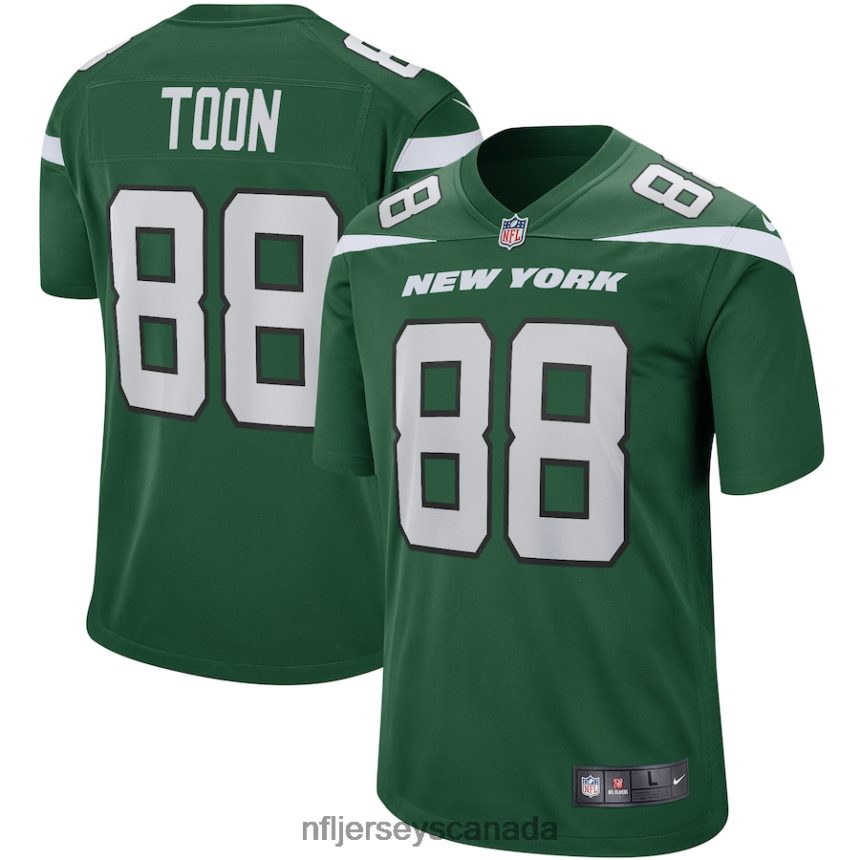 Men New York Jets Al Toon Nike Gotham Green Game Retired Player Jersey Clothing NFL TBXFR64058
