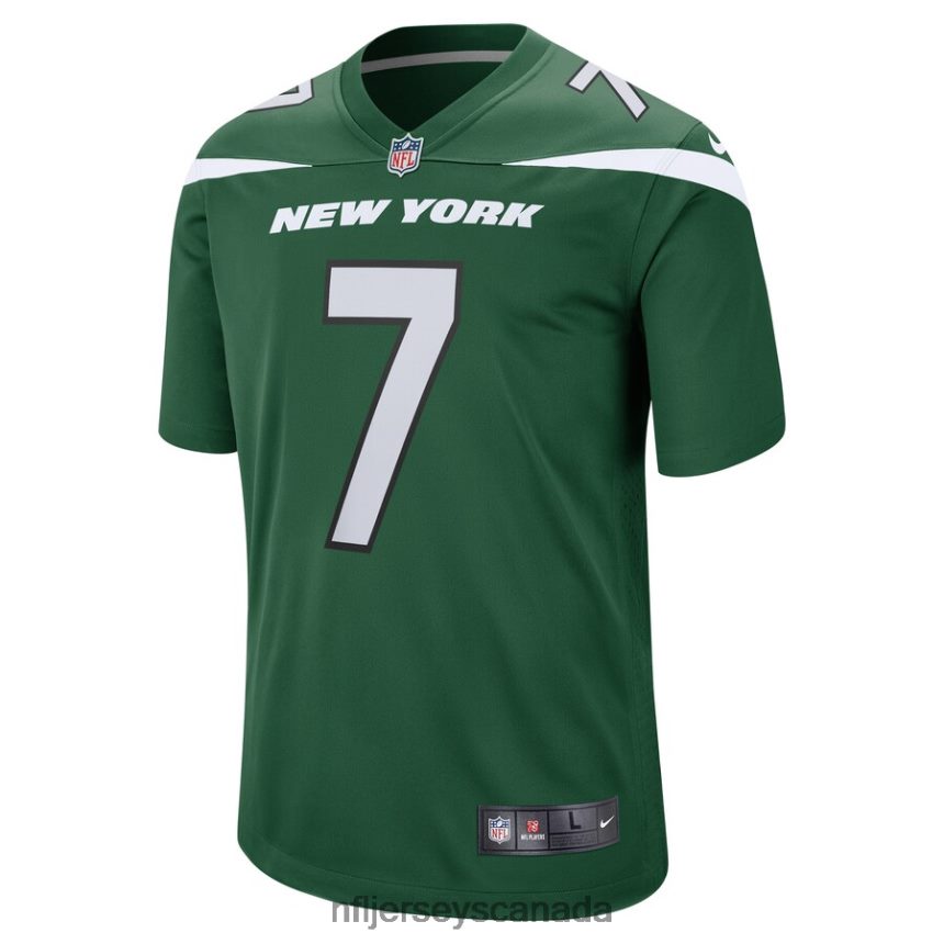 Men New York Jets Braden Mann Nike Gotham Green Game Jersey Clothing NFL TBXFR62088