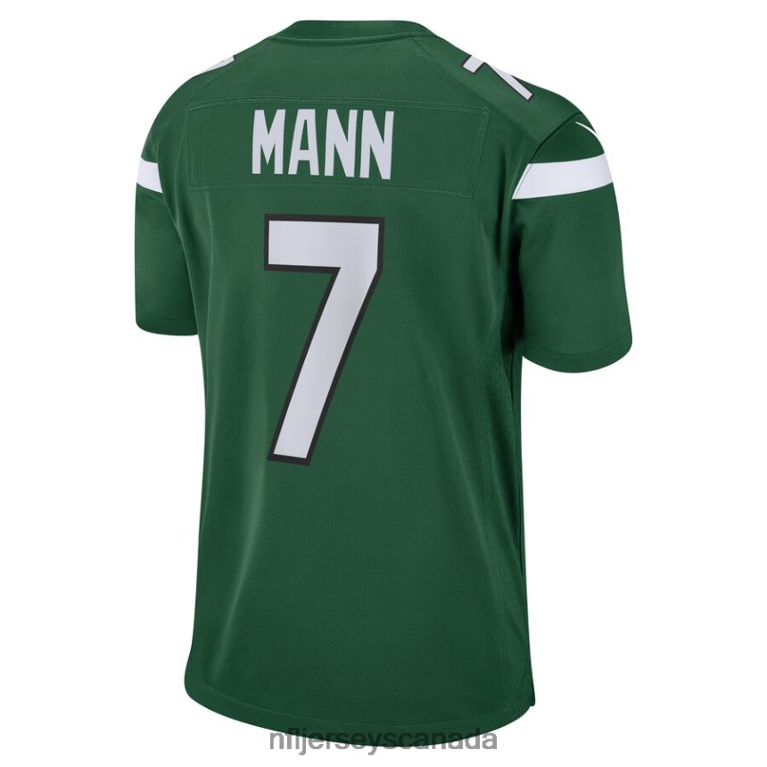 Men New York Jets Braden Mann Nike Gotham Green Game Jersey Clothing NFL TBXFR62088