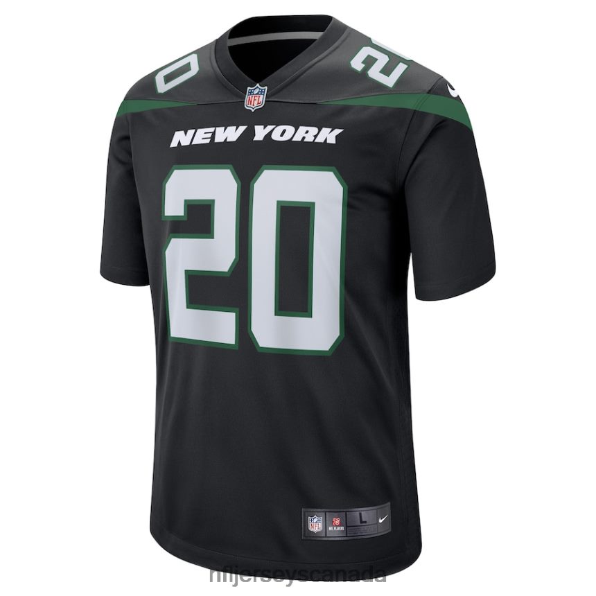 Men New York Jets Breece Hall Nike Stealth Black Alternate Game Player Jersey Clothing NFL TBXFR6218