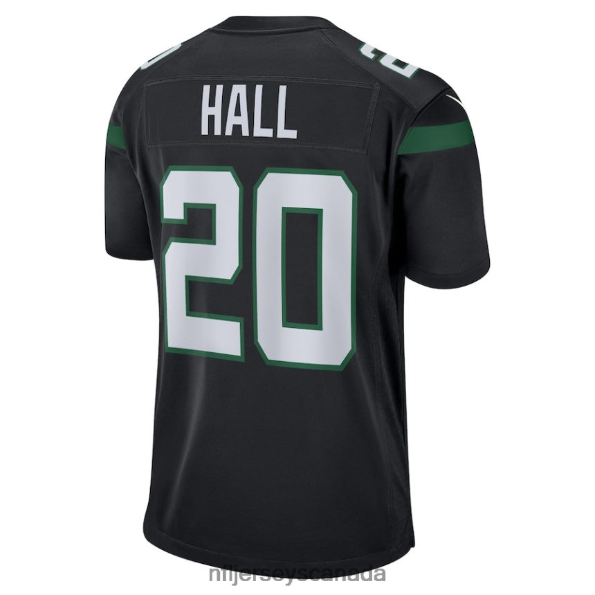 Men New York Jets Breece Hall Nike Stealth Black Alternate Game Player Jersey Clothing NFL TBXFR6218