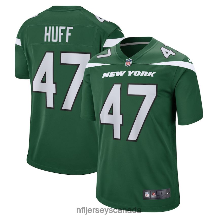 Men New York Jets Bryce Huff Nike Gotham Green Game Jersey Clothing NFL TBXFR64727