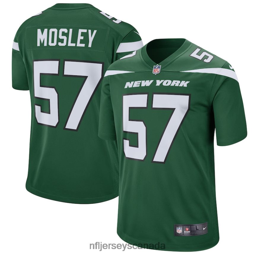 Men New York Jets CJ Mosley Nike Gotham Green Game Jersey Clothing NFL TBXFR62823