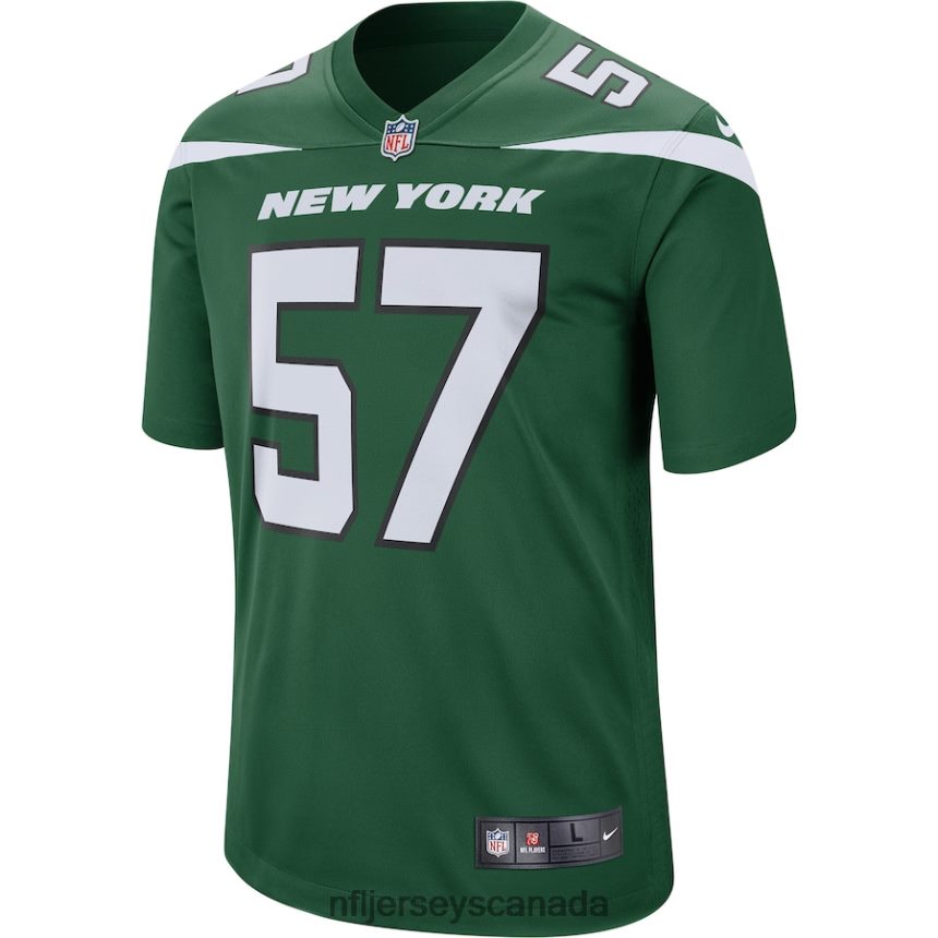 Men New York Jets CJ Mosley Nike Gotham Green Game Jersey Clothing NFL TBXFR62823