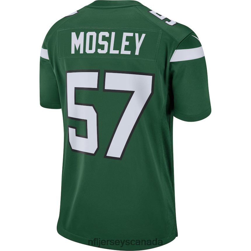 Men New York Jets CJ Mosley Nike Gotham Green Game Jersey Clothing NFL TBXFR62823