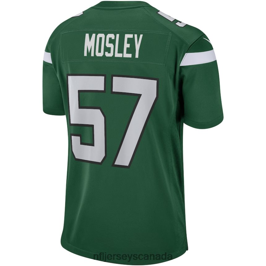 Men New York Jets CJ Mosley Nike Gotham Green Game Player Jersey Clothing NFL TBXFR65076