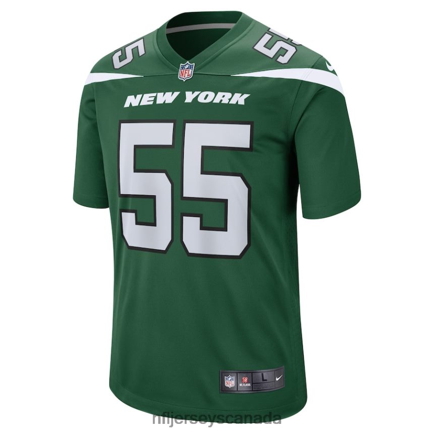 Men New York Jets Chazz Surratt Nike Gotham Green Game Player Jersey Clothing NFL TBXFR65624